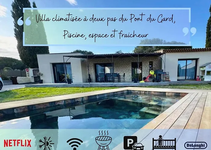 Villa Au Pont Du Gard Piscine Clim Et Wifi Castillon-du-Gard